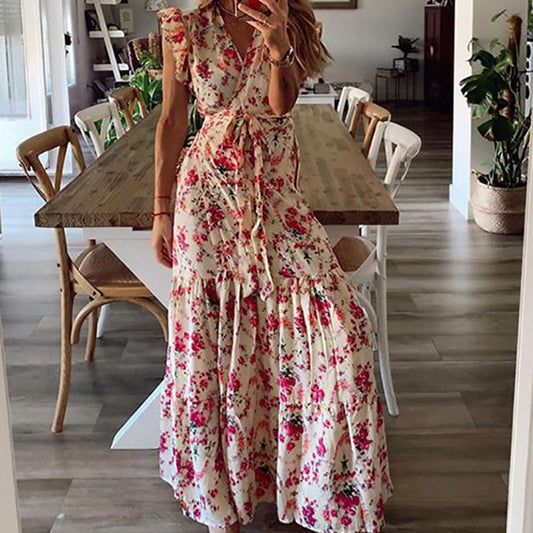 Isabela | Vestido Maxi Floral