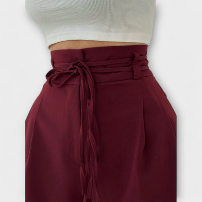 Jill - Pantalones de Ocio Con Cordones