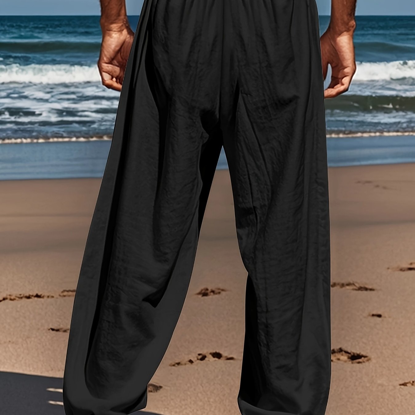 Pantalones casuales de lino