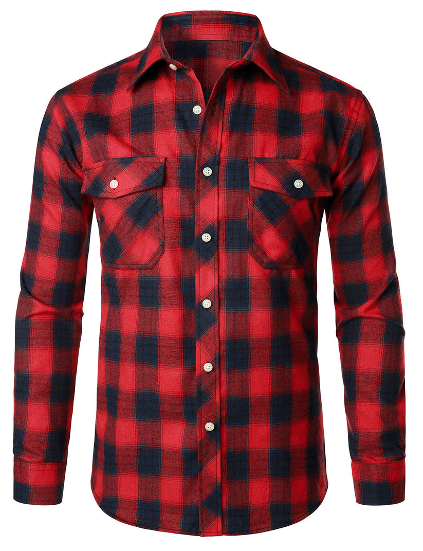 Elegante camisa de cuadros