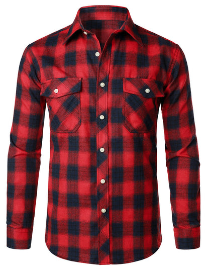 Elegante camisa de cuadros