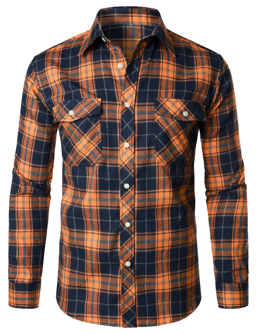 Elegante camisa de cuadros