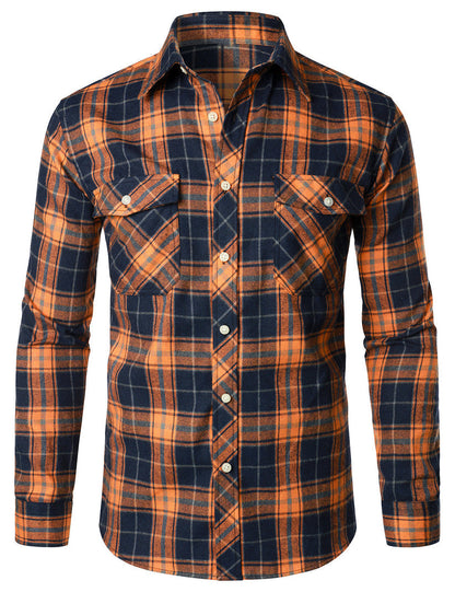 Elegante camisa de cuadros