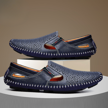 Sandalias de piel con tiras