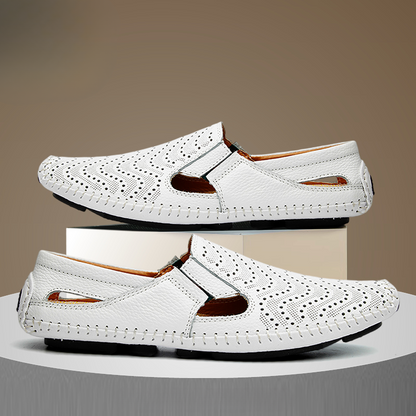 Sandalias de piel con tiras