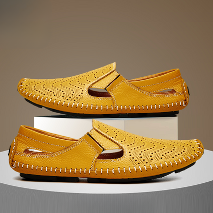 Sandalias de piel con tiras