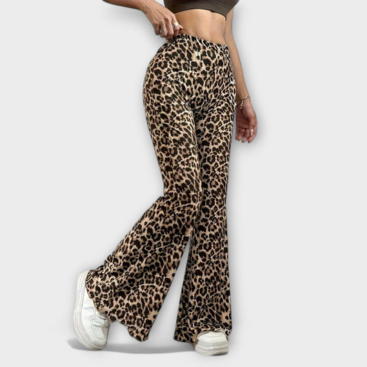 Pantalones Bootcut de Leopardo