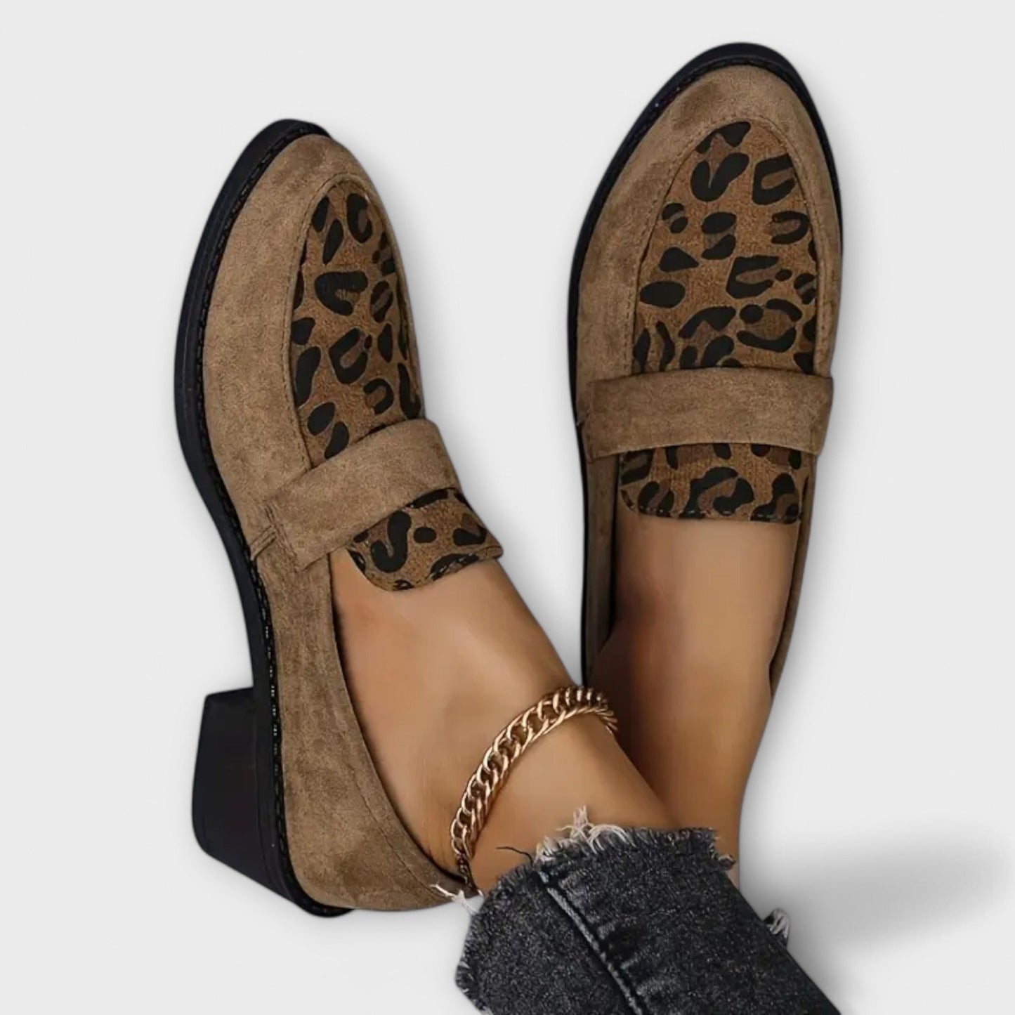 Karla - Zapatos de mujer elegantes con estampado de leopardo