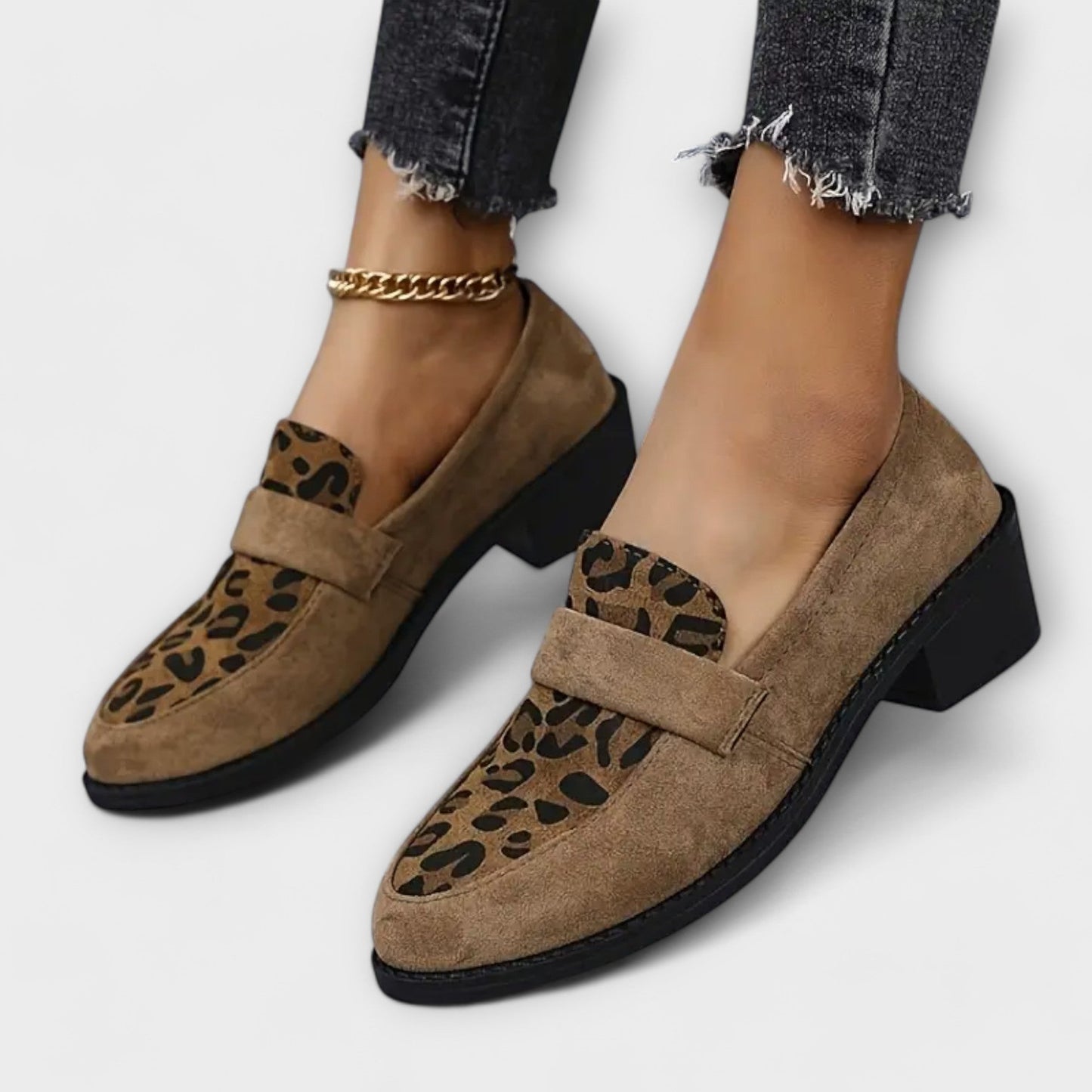 Karla - Zapatos de mujer elegantes con estampado de leopardo