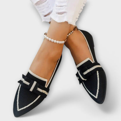 Zapatos planos para mujer con diseño anudado