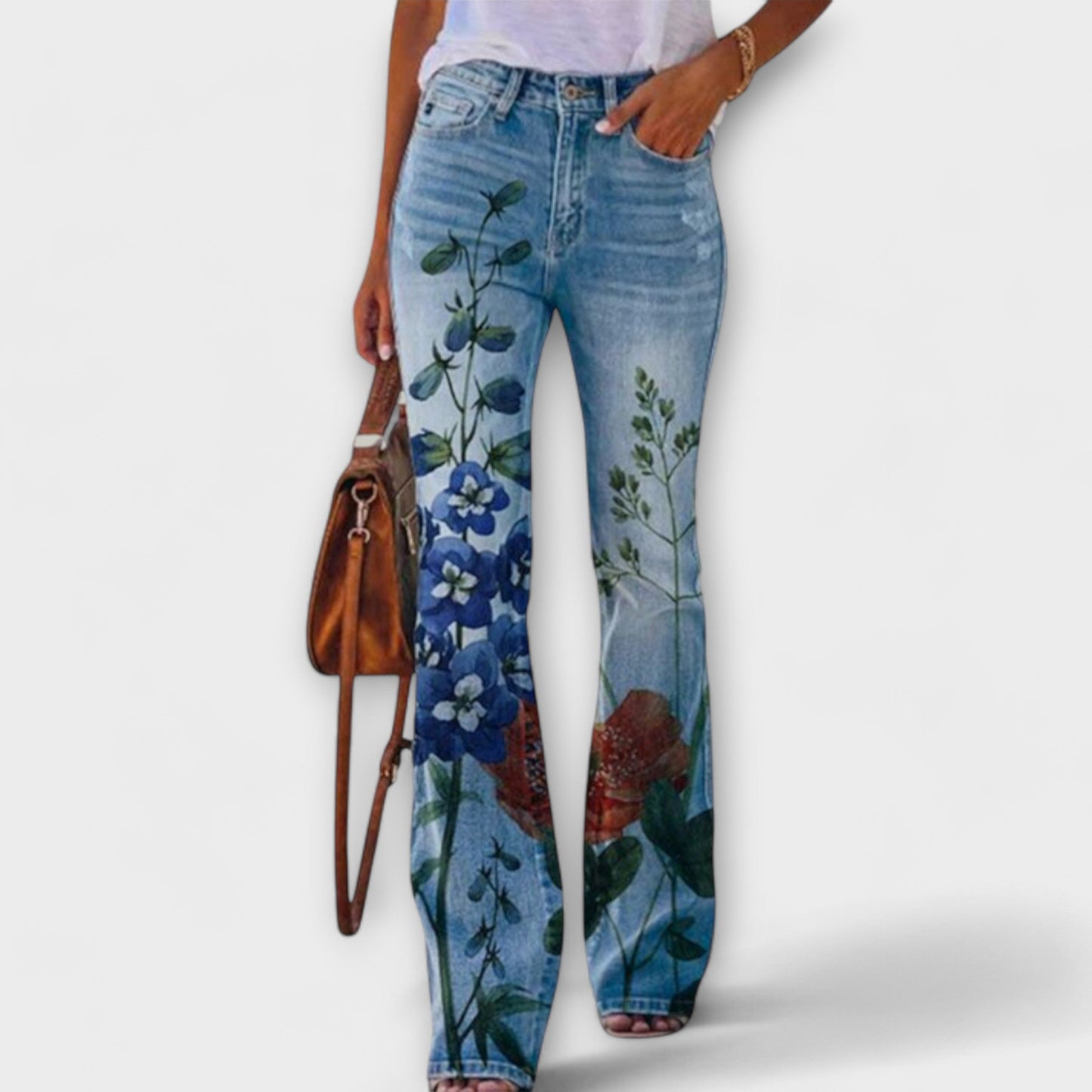 Pantalones con flores