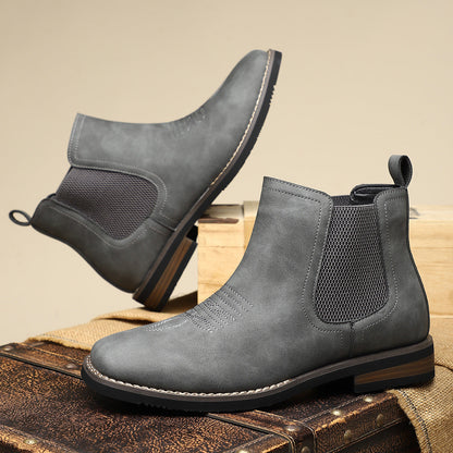 Elegantes botas de piel para hombre