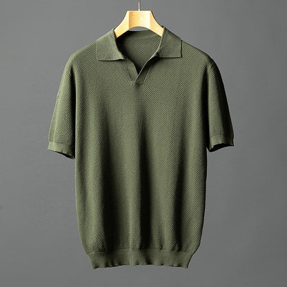 Elegante polo de punto de algodón