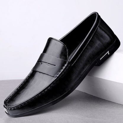 Elegantes mocasines de piel de primera calidad