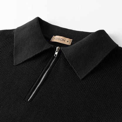 Elegante jersey de punto con cremallera