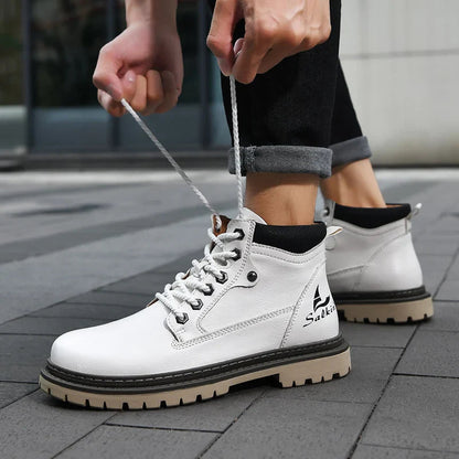 Elegantes botas de piel