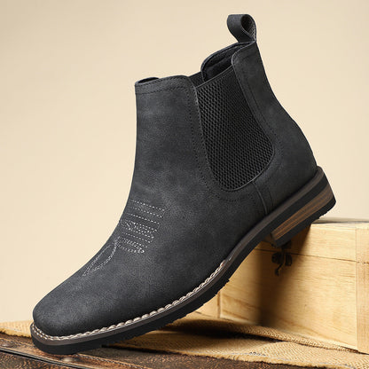 Elegantes botas de piel para hombre