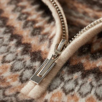 Elegante jersey de cachemira con cremallera