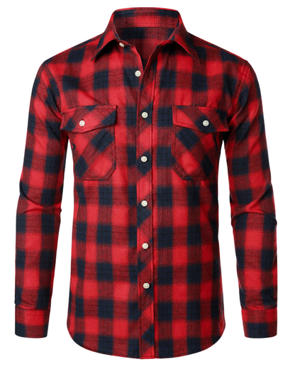 Elegante camisa de cuadros