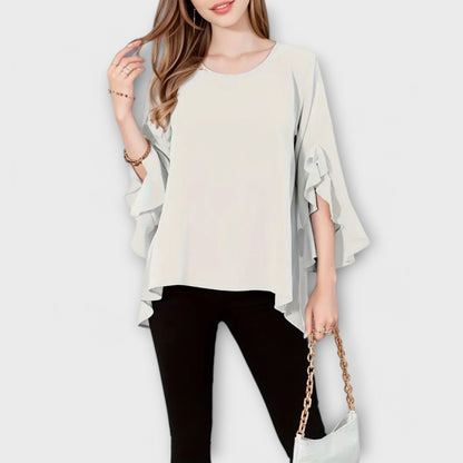 Aria - La blusa de primavera perfecta con cuello redondo