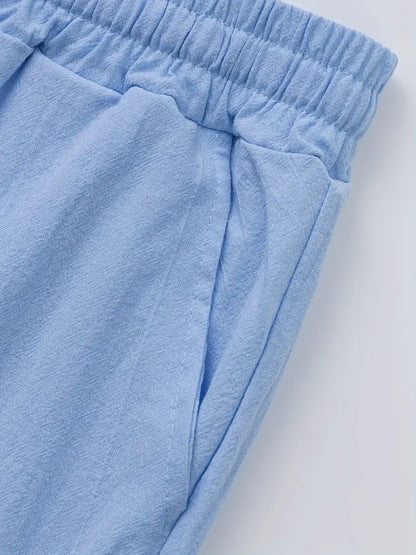 Pantalones casuales de lino