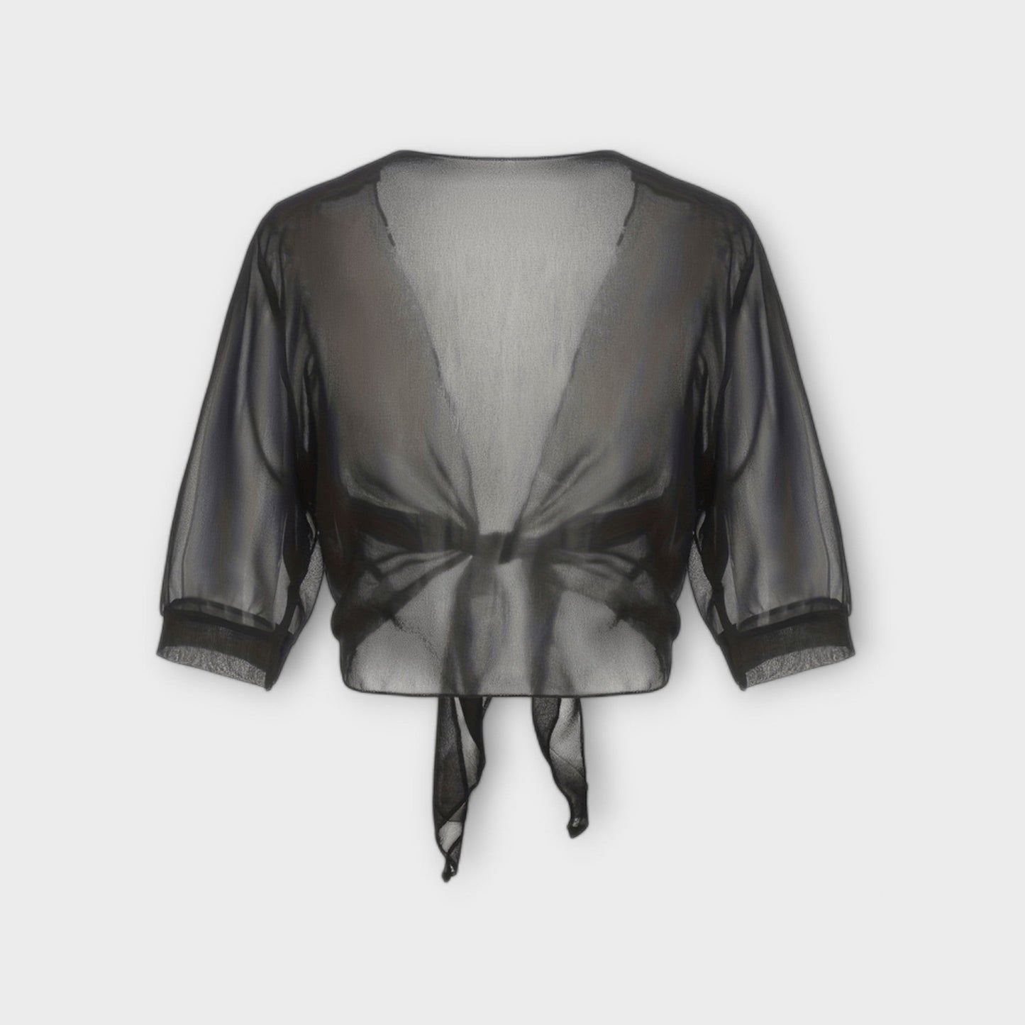 Olivia - Blusa con parte delantera abierta