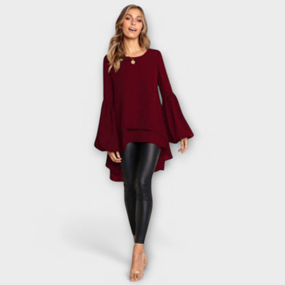 Aria - La blusa de primavera perfecta con cuello redondo