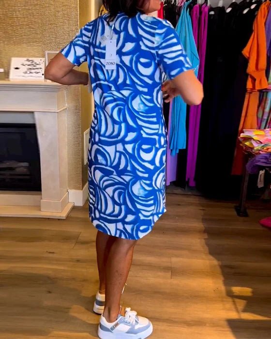 Isabela | Vestido V-Colores Elegante