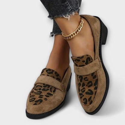 Karla - Zapatos de mujer elegantes con estampado de leopardo