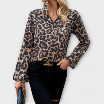 Blusa Leo Casual con Escote