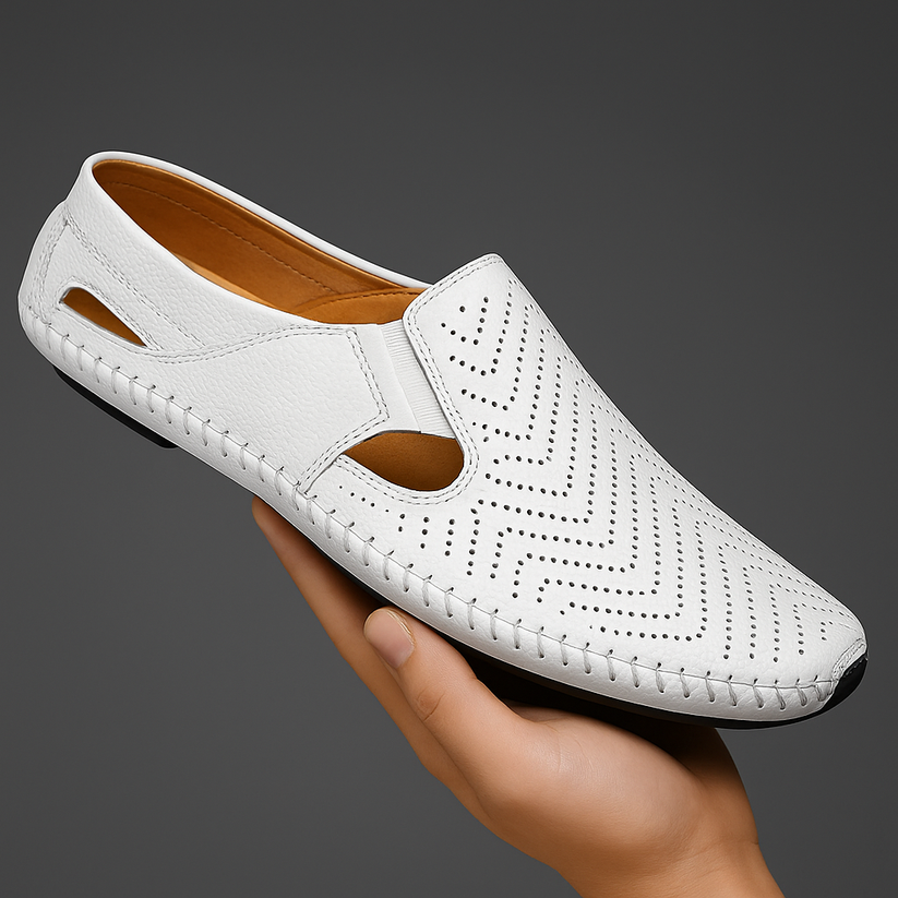 Sandalias de piel con tiras