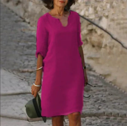 Mariana | Vestido De Lino Cómodo