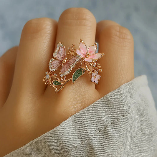 Isabela | Anillo De Mariposa Radiante