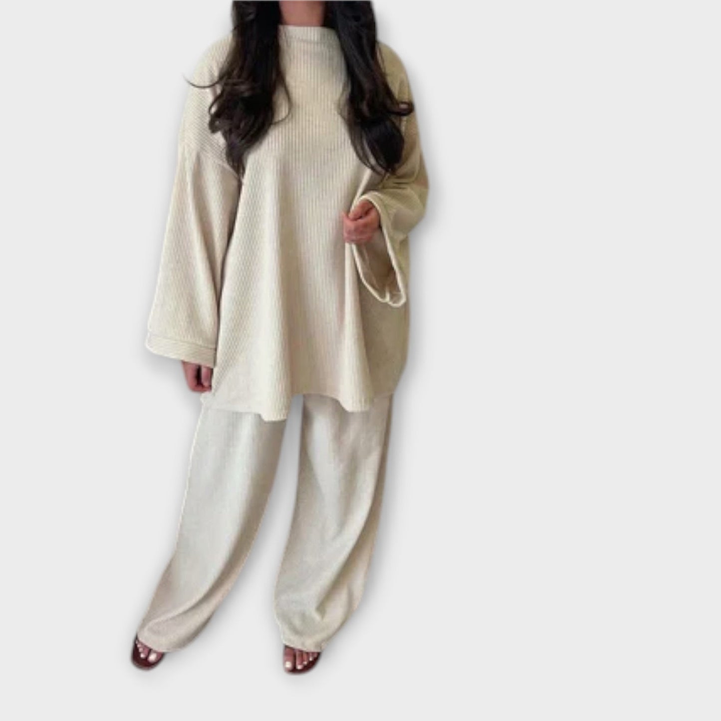 Ingrid - Conjunto en Talla Grande - Estilo Acanalado