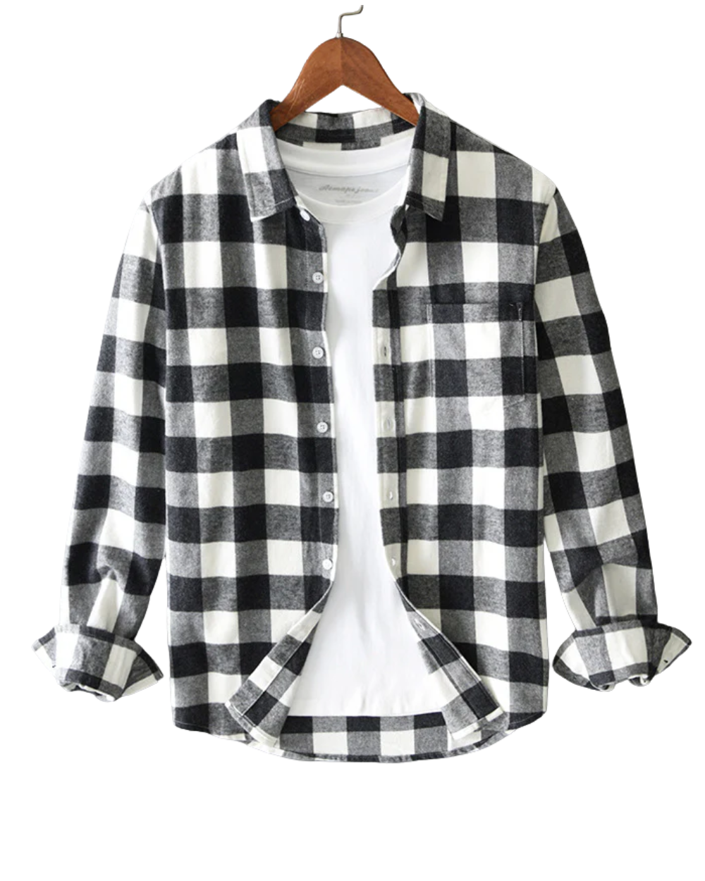 Elegante camisa de cuadros